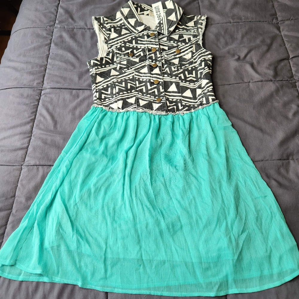 Love, Fire PacSun Sleeveless Denim Top Dress